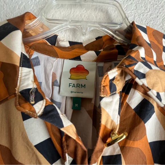 FARM Rio Swirl Pattern Button-Up Dress - Picture 6 of 6